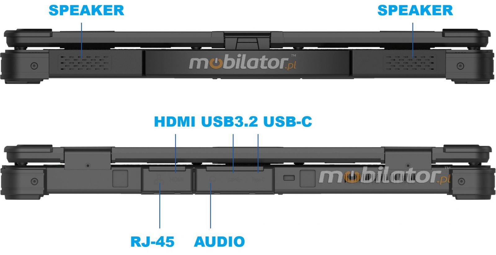 Emdoor X15A wstrzsoodporny przemysowy laptop Windows 11 IP65 Intel SSD